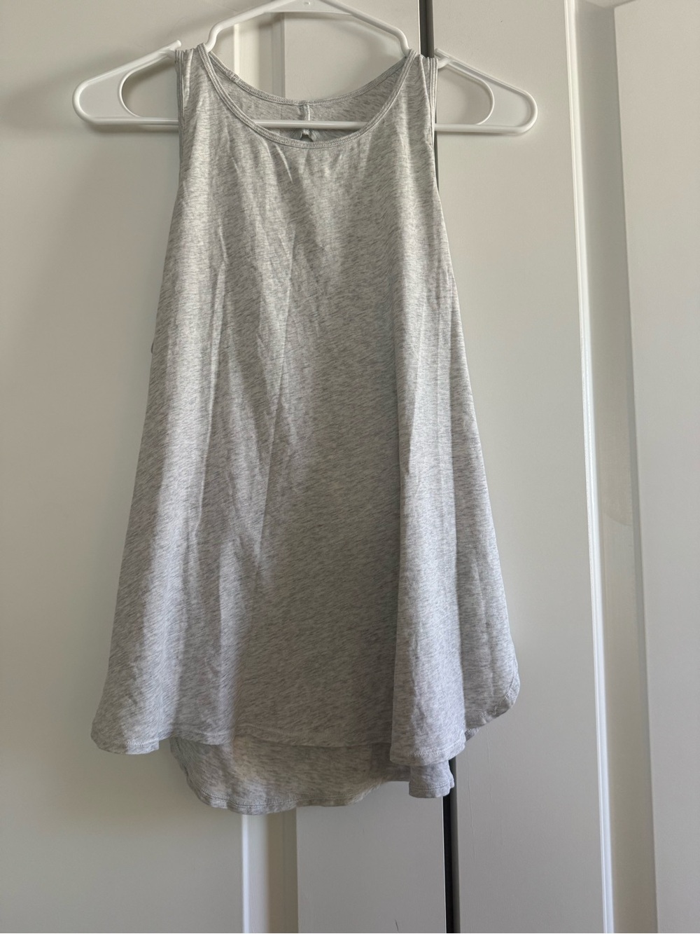 lululemon athletica Light Gray Flowy Tank Top